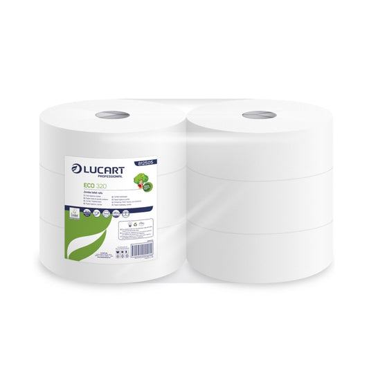 Papier Toilette Maxi-Jumbo Blanc 6 rlx